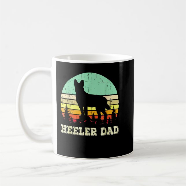 Mug Blue Heeler Chien Papa Australian Cattle Amoureux  (Gauche)