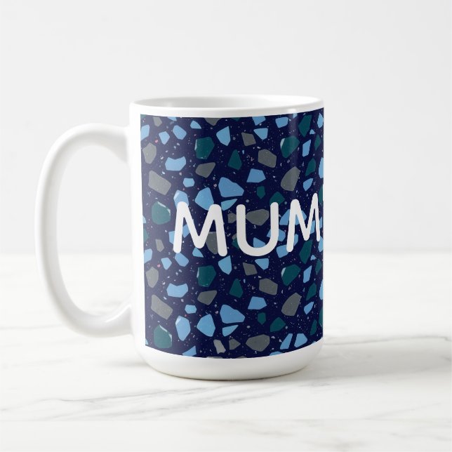 Mug Blue Hour Terrazzo Seamless Pattern (Gauche)