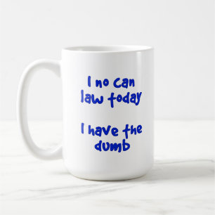 Mug Blue Line mince j'ai le muet