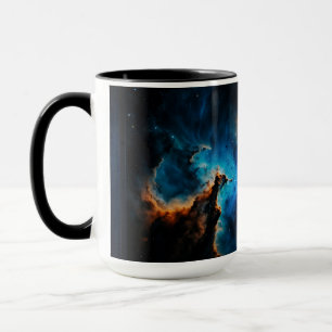 Mug Blue Nebula Nuds AI Concept Art par Xzendor7