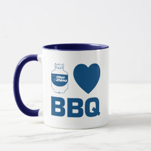 Mug Blue Rhino "I Heart BBQ"
