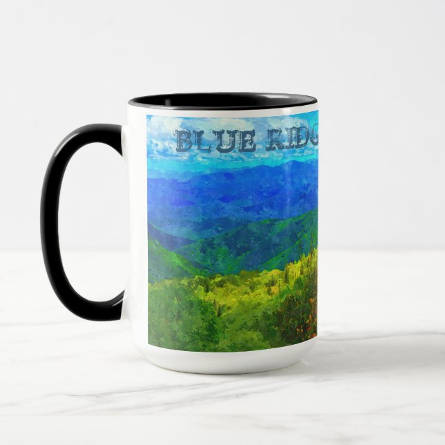 Mug Blue Ridge Parkway WaterColor (Gauche)