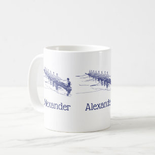 Mug Blue Rowing Rowers Team Water Sports #3