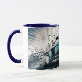 Mug Blue Sleek Drifsport voiture automobile