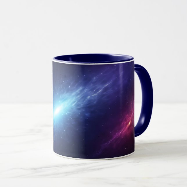 Mug Blue Supernova Outer Space Nebula Astronomy (Devant droit)