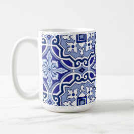 Mug Blue tiles,Mediterranean tiles,majolica