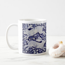 Mug Blue & White Rabat Hare Duo Carrelage Feuille Wood