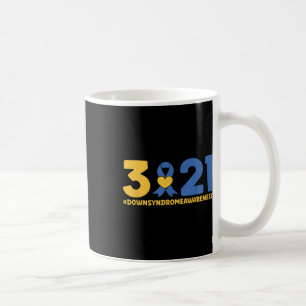 Mug Blue Yellow Heart 21 World Down Syndrome Sensibili