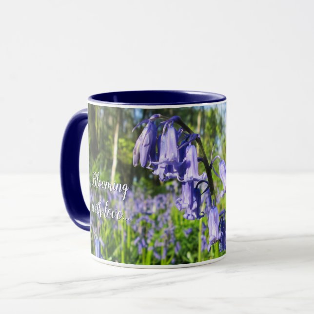 Mug Bluebells - Fête des Mères personnalisée (Devant gauche)