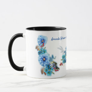 Mug Blues de Cornflower en aquarelle