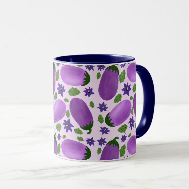 Mug Blush & Bloom Eggplant Collection – Soft Lilac (Devant droit)