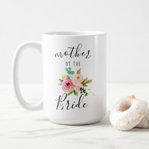 Mug Blush Florals Mère de la mariée Cadeau 15oz