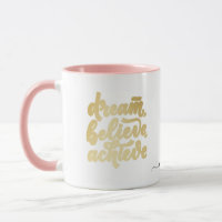 Blush Pink Dream Croire Atteindre Motivational M