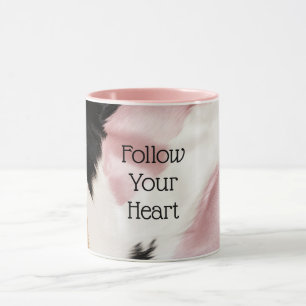 Mug Blush Rose Blanc Or Noir Vachette Animal