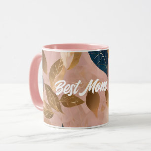 Mug Blush Rose or Boho Feuilles Collection populaire