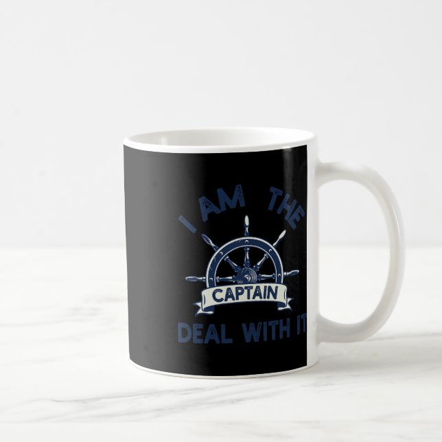 Mug Boat Captain Men Women Funny Boating Sailing Ponto (Droite)