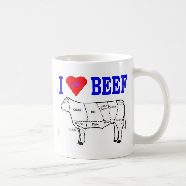 MUG BOEUF I LUV (Droite)