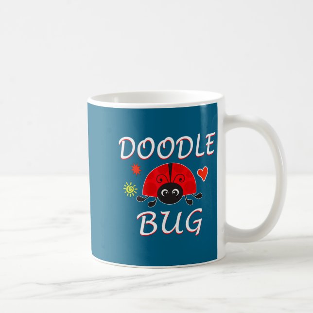 Mug Bogue doodle Ladybug drôle doodle  (Droite)