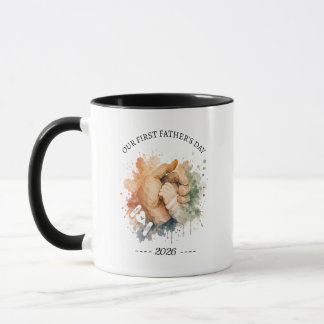 Mug Bohème aquarelle Premier Fête des Pères Poing Levé