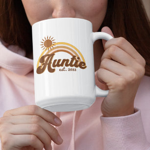 Mug Bohémien Burange Orange arc-en-ciel Sun Tante Retr