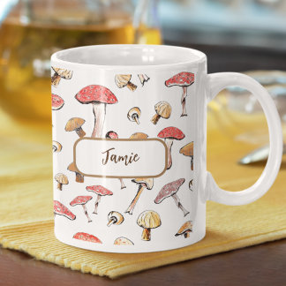 Mug Boho Champignons Toadstools à main personnalisés