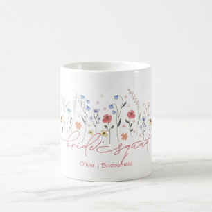Mug Boho Cortège de Mariée aux Fleurs Sauvages
