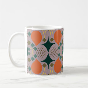 Mug Boho Diamant Géométrique Violet