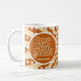 Mug Boho Love You Mom Photo personnalisée Fête des mèr