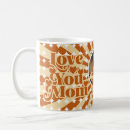 Mug Boho Love You Mom Photo personnalisée Fête des mèr