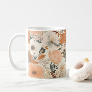 Mug Boho style fleurs couleurs motifs