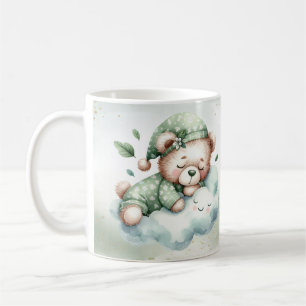 Mug Boho vert dormant Teddy Ours mou