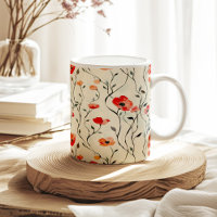 Boho Vintage Aquarelle Rouge Populaire Motif
