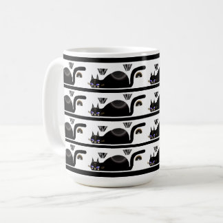 Mug Boire avec des chats noirs