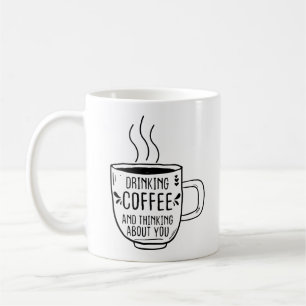 Mug Boire Du Café Et Penser Les Amateurs De Caféine Dr