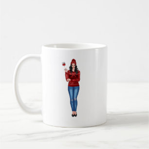 Mug "Boire du vin et regarder des films de Noël"