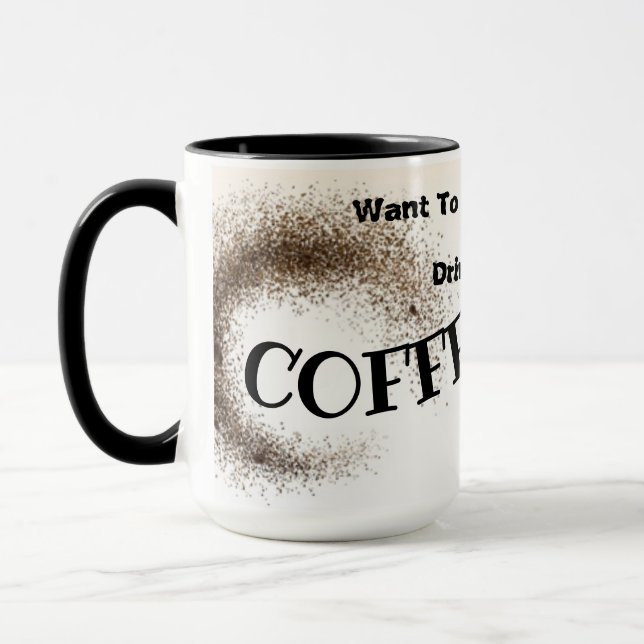 Mug Boire un café (Gauche)