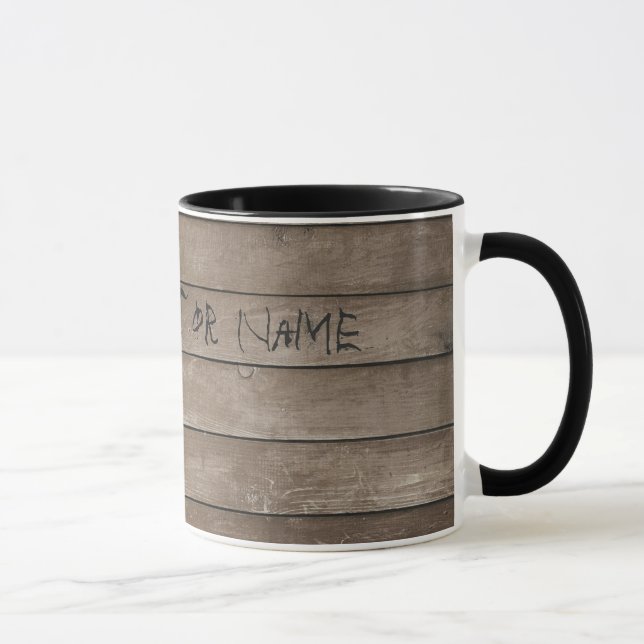 Mug Bois avec nom gravé (Droite)
