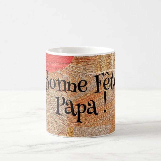 Mug Bois - formes géométriques - Fête des pères (Centre)