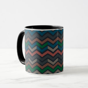 Mug Bois sombre Terre Zigzag Chevron 