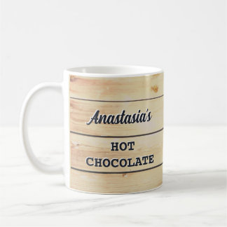 Mug Boissons Chaudes Personnalisées en Bois Rustique