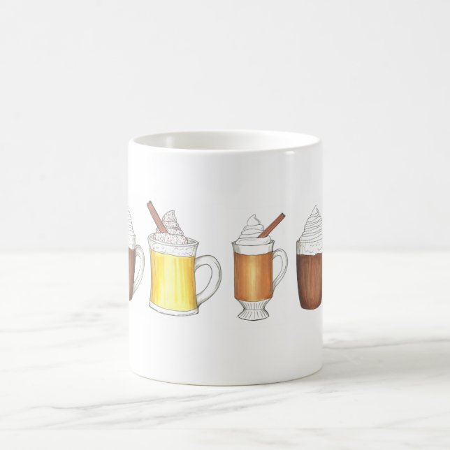 Mug Boissons de vacances Oeuf Nog rhum beurre cacao ch (Centre)