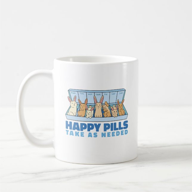MUG BOÎTE BUNNY HAPPY PILLS CUTE (Gauche)