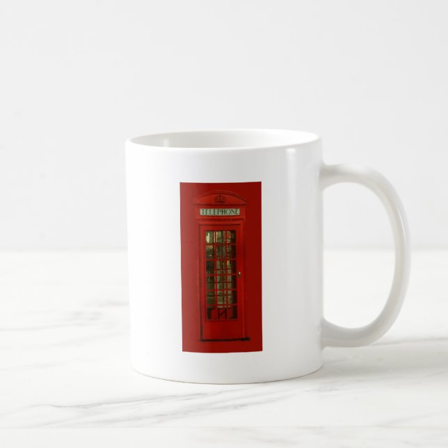 Mug Boîte téléphonique rouge vintage (Droite)