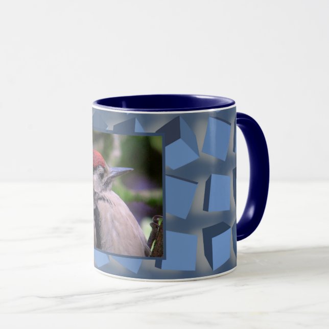Mug Boîtes à tambours bleu (Devant droit)