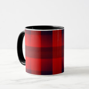 Mug Bokeh rouge à carreaux de Buffalo
