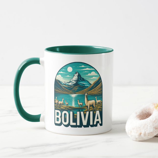 Mug Bolivie Amérique du Sud (Avec donut)