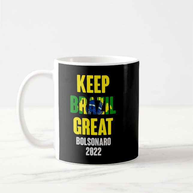 Mug Bolsonaro Presidente 2022 Brasil - Keep Brazil Gre (Gauche)