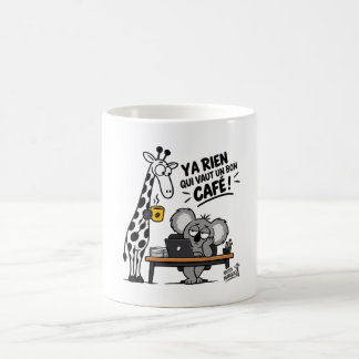 Mug Bon Café – Funny Giraffe & Koala