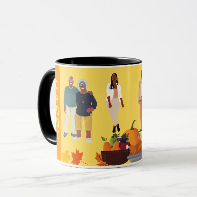 MUG BON THANKSGIVING ETHNIQUE (Devant gauche)