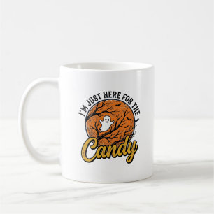 Mug Bonbons Halloween Fantôme Conception Vectorielle V